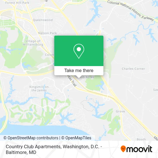 Country Club Apartments map