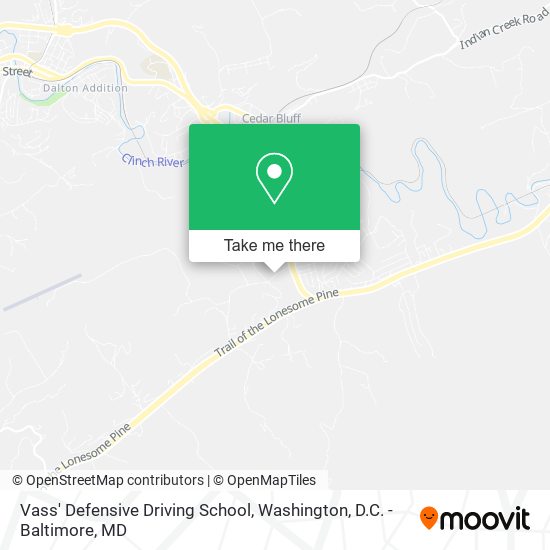 Vass' Defensive Driving School map