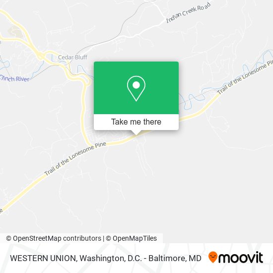 WESTERN UNION map