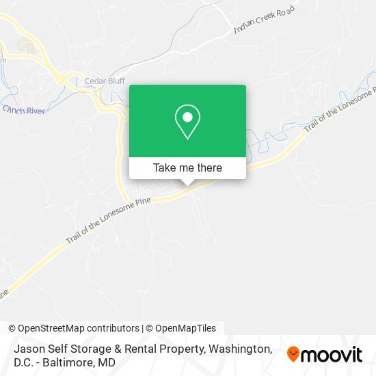 Jason Self Storage & Rental Property map