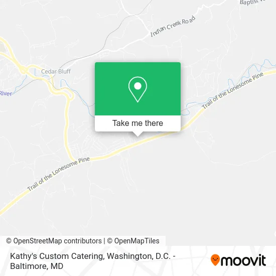 Kathy's Custom Catering map
