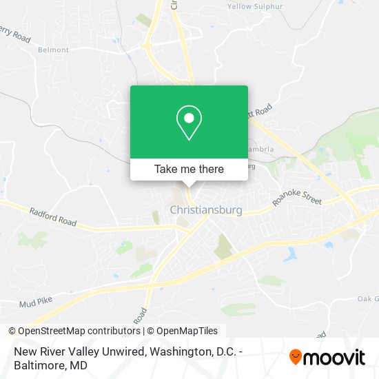 New River Valley Unwired map