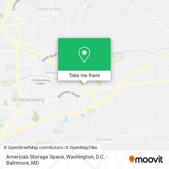 Mapa de America's Storage Space