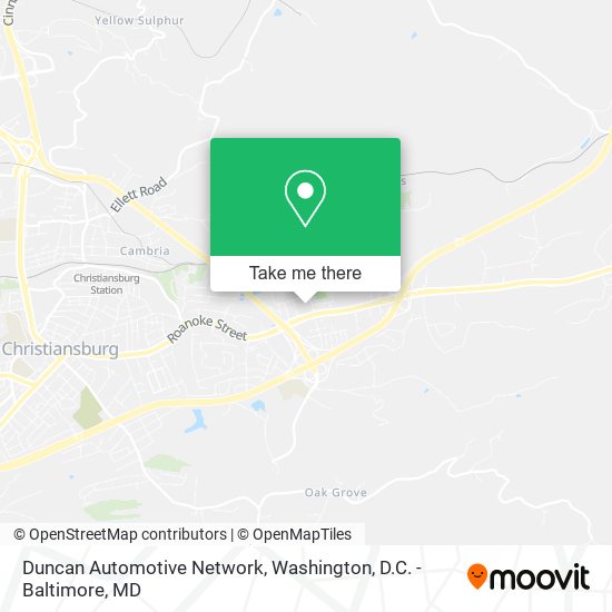 Mapa de Duncan Automotive Network