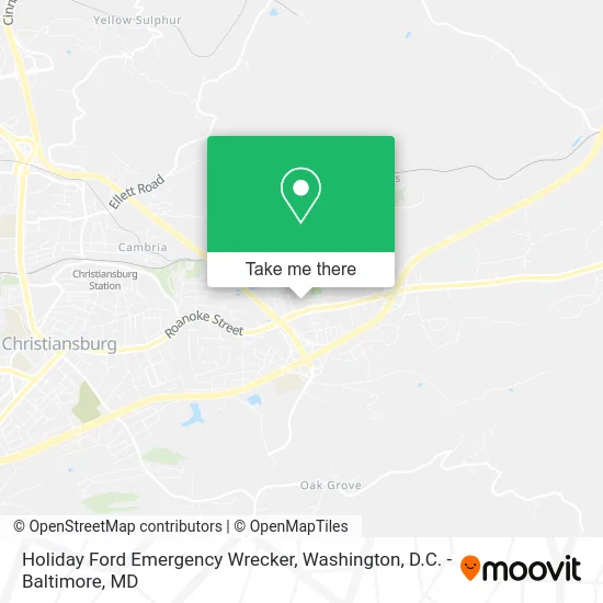 Holiday Ford Emergency Wrecker map