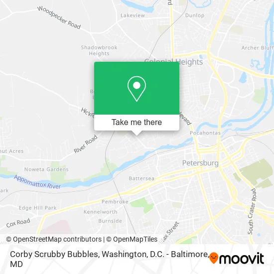 Mapa de Corby Scrubby Bubbles