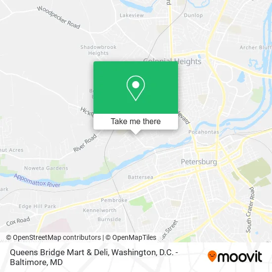 Mapa de Queens Bridge Mart & Deli