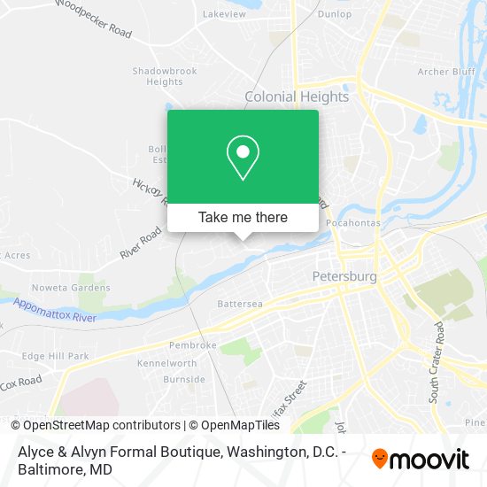 Alyce & Alvyn Formal Boutique map