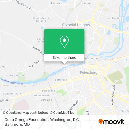 Mapa de Delta Omega Foundation