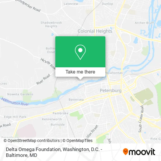 Mapa de Delta Omega Foundation