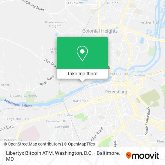 Mapa de Libertyx Bitcoin ATM
