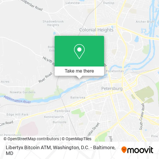 Mapa de Libertyx Bitcoin ATM