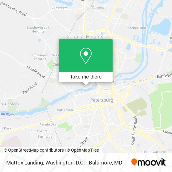 Mattox Landing map