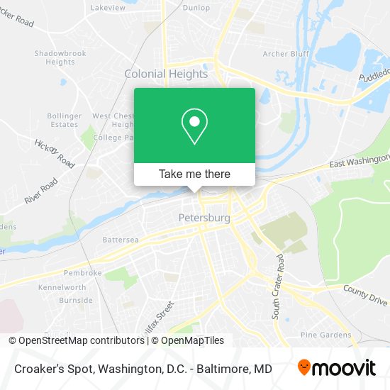 Mapa de Croaker's Spot