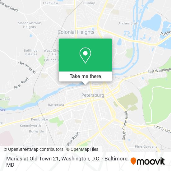Marias at Old Town 21 map