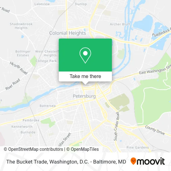 The Bucket Trade map