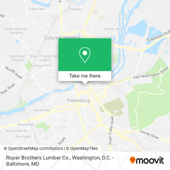 Roper Brothers Lumber Co. map