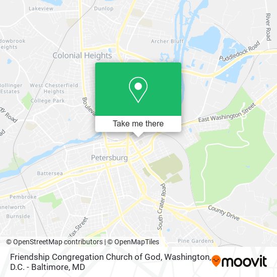 Friendship Congregation Church of God map