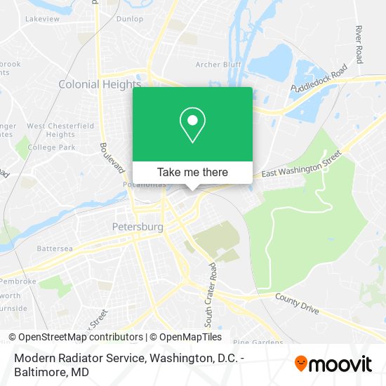 Modern Radiator Service map