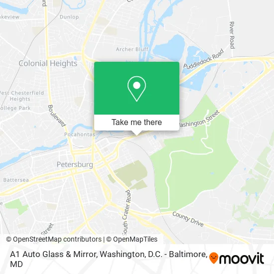 Mapa de A1 Auto Glass & Mirror