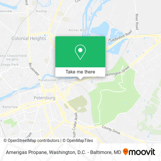 Amerigas Propane map