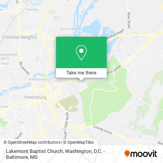 Lakemont Baptist Church map