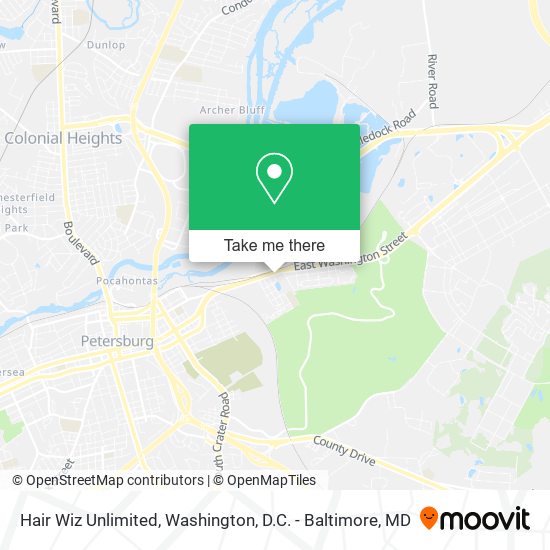 Mapa de Hair Wiz Unlimited