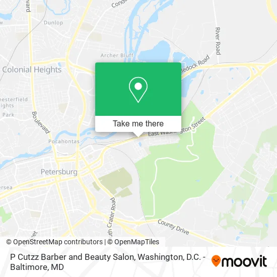 Mapa de P Cutzz Barber and Beauty Salon
