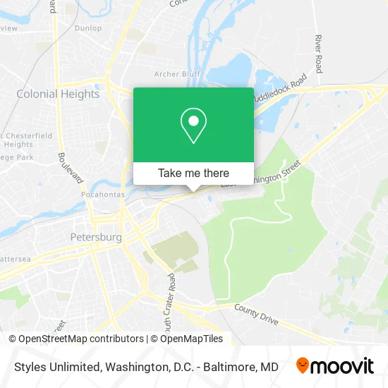 Styles Unlimited map