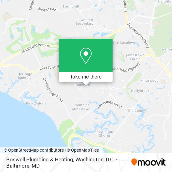 Boswell Plumbing & Heating map