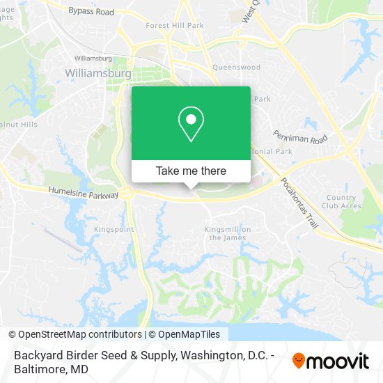 Backyard Birder Seed & Supply map