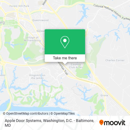 Mapa de Apple Door Systems