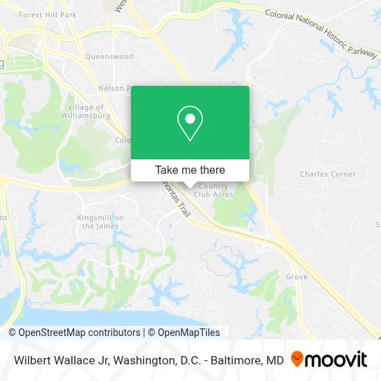 Wilbert Wallace Jr map