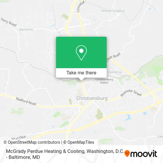 McGrady Perdue Heating & Cooling map