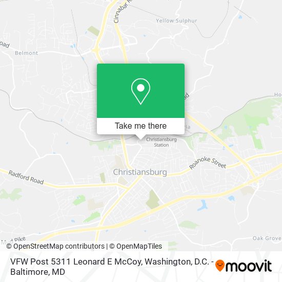Mapa de VFW Post 5311 Leonard E McCoy