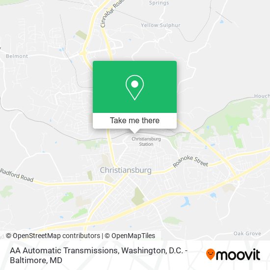 AA Automatic Transmissions map