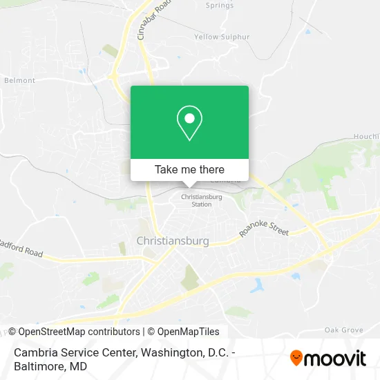 Cambria Service Center map