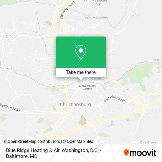 Blue Ridge Heating & Air map