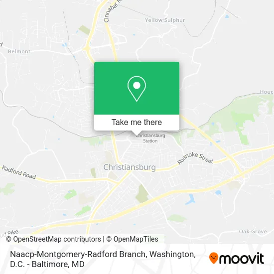 Naacp-Montgomery-Radford Branch map