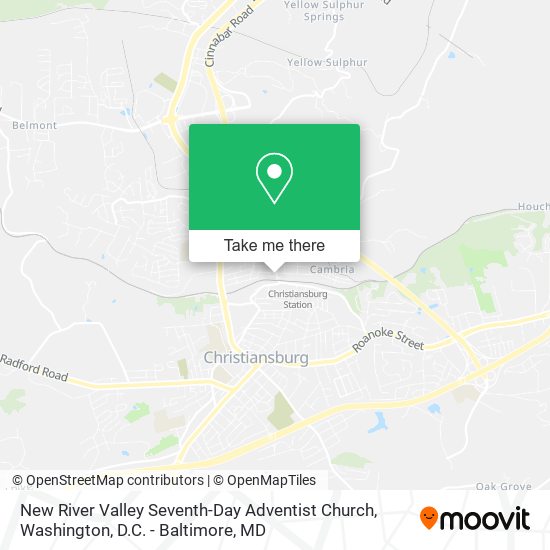 New River Valley Seventh-Day Adventist Church map