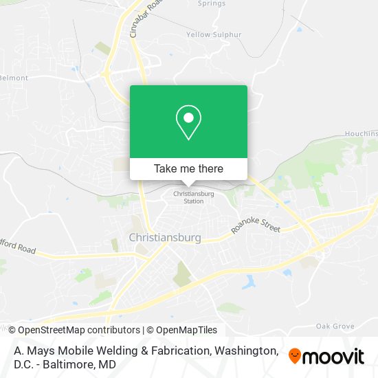 Mapa de A. Mays Mobile Welding & Fabrication