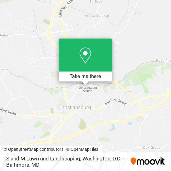 S and M Lawn and Landscaping map