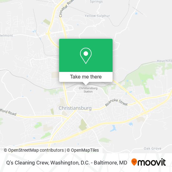 Q's Cleaning Crew map