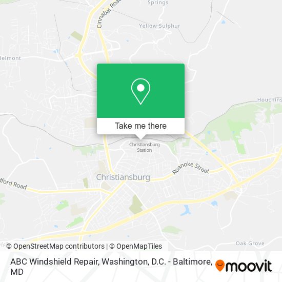 ABC Windshield Repair map