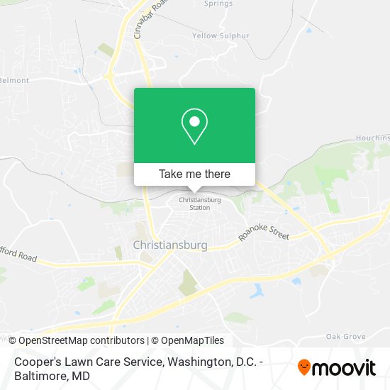 Mapa de Cooper's Lawn Care Service