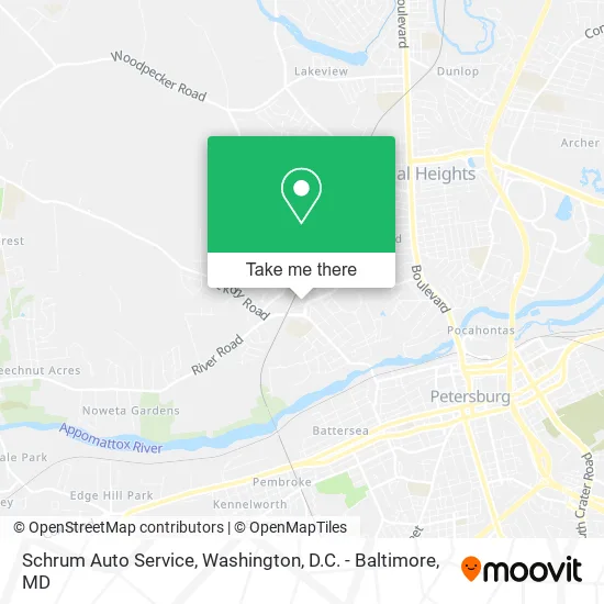 Mapa de Schrum Auto Service