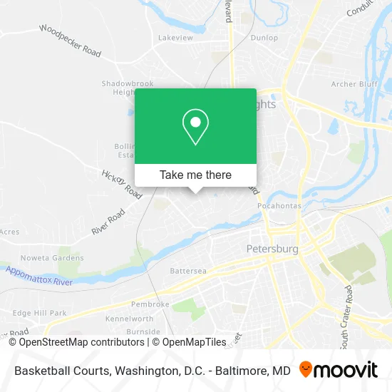 Basketball Courts map