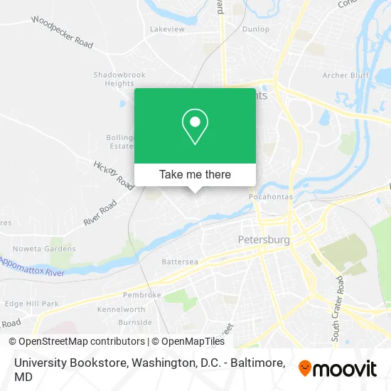 University Bookstore map