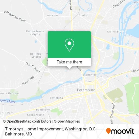 Timothy's Home Improvement map