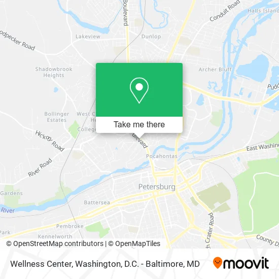 Wellness Center map